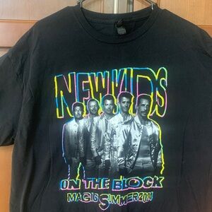 New Kids on the Block Magic Summer Tour 2004 T-Shirt Black Adult Size XXL